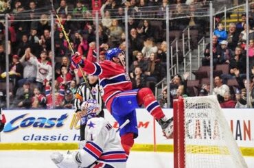 Michael McCarron net hat trick against the Americans