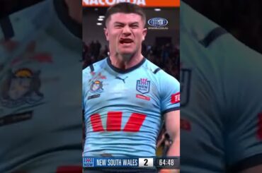 BEST GETS THE FIRST TRY! 🔥  #StateOfOrigin #9WWOS #NRL #Origin