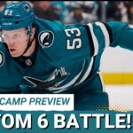 San Jose's Roster Bottom Six OVERLOAD Reaches BREAKING Point | Who Gets Cut?