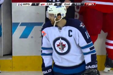 Andrew Ladd 1-0 Goal vs Hurricanes [Feb 4 2014]