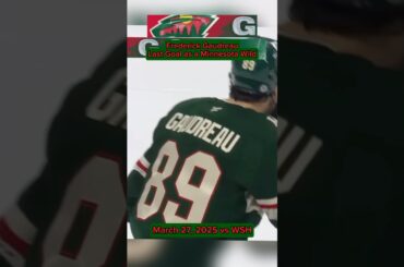 Frederick Gaudreau (traded to Seattle) - Last Goal as a Minnesota Wild #hockey #nhl #seattle #sports