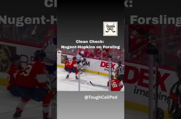 Ryan Nugent-Hopkins big check on Gustav Forsling.