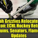 Utah Grizzlies Relocate to Trenton: ECHL Hockey Returns! Bruins, Senators, Flames Updates