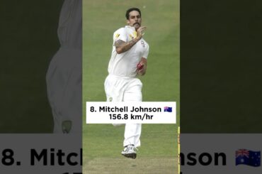 Top 10 Fastest Bowlers in the World 🌍 #shorts #viral #fastestbowler #top10