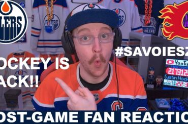 SAVOIE SZN | Post-Game Fan Reaction: Oilers vs Flames - Rookie Showcase