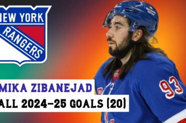 Mika Zibanejad (#93) All 20 Goals of the 2024-25 NHL Season