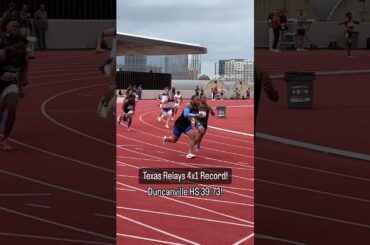 Texas Relays High School Boys 4x100m Relay Record!