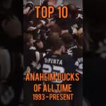 TOP 10 Anaheim Ducks players of all time #hockey #nhl #shorts