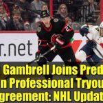 Dylan Gambrell Joins Predators on Professional Tryout Agreement: NHL Update