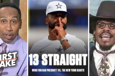 FIRST TAKE | Stephen A. & Cam Newton go WILD: “Dak Prescott is the NEW YORK Daddy” vs Giants!