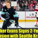 Ryker Evans Signs 2-Year Extension with Seattle Kraken | NHL News