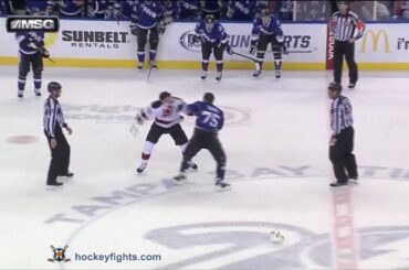Tom Kostopoulos vs Radko Gudas Mar 29, 2013