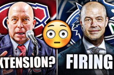 HUGE NEWS FOR THE CANUCKS & CANADIENS: PATRIK ALLVIN ON THE HOT SEAT + KENT HUGHES EXTENSION UPDATE