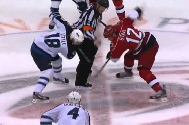 Andrew Ladd 4-3 OT Goal vs. Hurricanes 03.30.2012