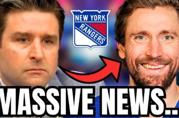 BIG UPDATE New York Rangers just made some SCHOCKING MOVES…