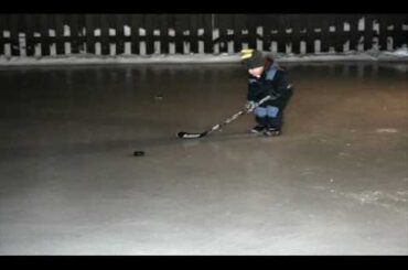 Ty Smith 3 year old playing hockey