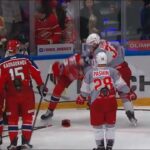Daniil Sobolev Throws Big Hit/Fights Former Hab Denis Gurianov in 2nd KHL Game - Highlights 9-16-25