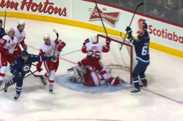 Adam Lowry 2-1 Goal vs Red Wings [Nov 20 2014]