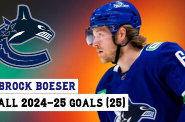 Brock Boeser (#6) All 25 Goals of the 2024-25 NHL Season