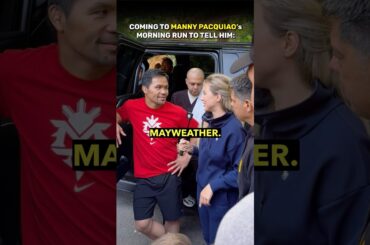MANNY PACQUIAO IS SHOCKED AT WHAT REPORTER IS SAYING TO HIM 👀 #boxing #mannypacquiao