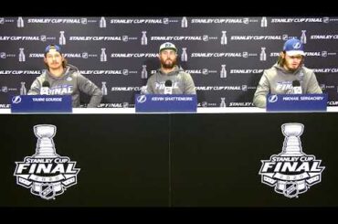Lightning players Yanni Gourde, Kevin Shattenkirk & Mikhail Sergachev React to Tampa's Game 4 Win