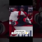Staal sent Wilson to the bench 💥