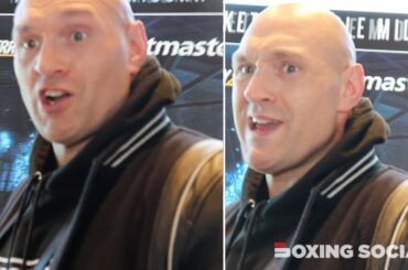 "NOT F*CKING RETIRING FOR 20 FIGHTS" Tyson Fury Confronts Reporter, Calls Hearn & Joshua Dossers