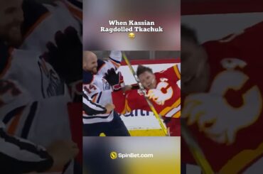 When Kassian Ragdolled Tkachuk 😂 #nhl #hockey #tkachuk #calgaryflames #edmontonoilers