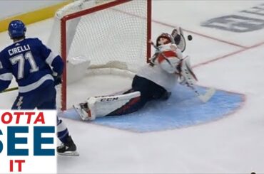 GOTTA SEE IT: Sergei Bobrovsky Makes Sprawling Glove Save To Deny Ondrej Palat