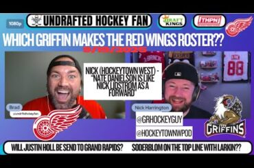 Larkin and Raymond playing with Soderblom?? Who fills the first line center on the Detroit Red Wings