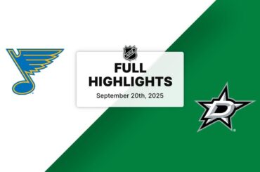 NHL Preseason Highlights | Blues vs. Stars | September 20, 2025