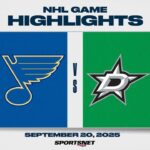 NHL Preseason Highlights | Blues vs. Stars - September 20, 2025