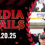 Tyler Kleven, Jordan Spence, Fabian Zetterlund, and Travis Green Training Camp Media Availability