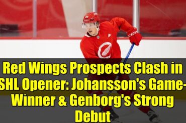 Red Wings Prospects Clash in SHL Opener: Johansson's Game-Winner & Genborg's Strong Debut