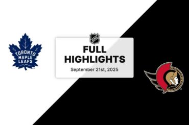 NHL Preseason Highlights | Maple Leafs vs. Senators | September 21, 2025