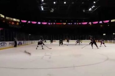 Youngstown Phantoms #70 Ryan Lomberg scores a SH goal 11/10/14 vs Chicago