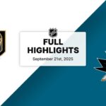 NHL Preseason Highlights | Golden Knights vs. Sharks | September 21, 2025