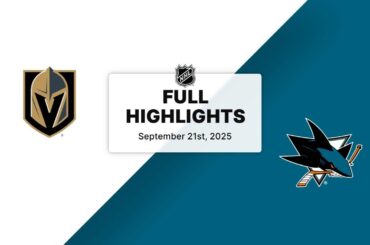 NHL Preseason Highlights | Golden Knights vs. Sharks | September 21, 2025