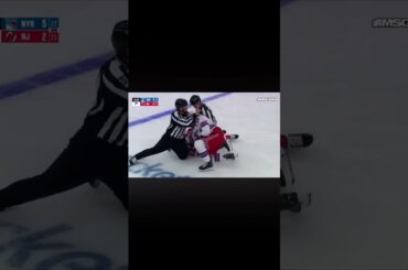 Connor Mackey and Nathan legare drop the gloves 🥊🔵🔴🗽#newyorkrangers#nhl#mackey#fights