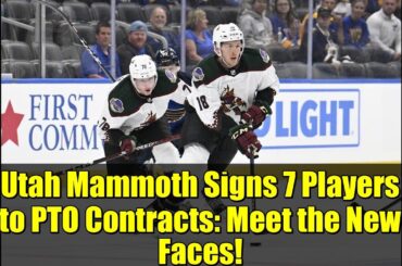 Utah Mammoth Signs 7 Players to PTO Contracts: Meet the New Faces!