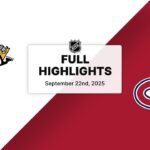 NHL Highlights | Penguins vs. Canadiens | September 22, 2025