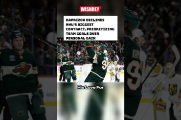 Kirill Kaprizov: Seeking Championship Dreams Beyond Money #shorts