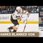 Vegas Golden Knights rookies blanked by San Jose Sharks vets in first preseason game