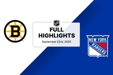 NHL Highlights | Bruins vs. Rangers | September 23, 2025