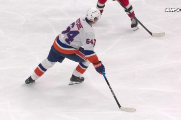 Calum Ritchie scores a powerplay goal against the New Jersey Devils