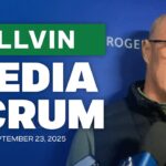 Patrik Allvin speaks following Canucks' training camp and first preseason game