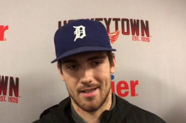 Detroit Red Wings' Filip Zadina assesses his first year as a pro