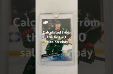 Kirill Kaprizov Young Guns current average ebay price 20 july 2023