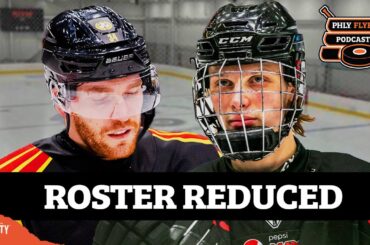 Flyers make 10 cuts, Sean Couturier talks power play struggles | PHLY Flyers Podcast