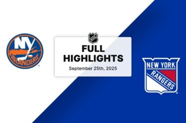 NHL Preseason Highlights | Islanders vs. Rangers | September 25, 2025